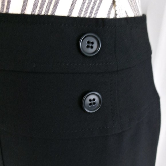 bcbgMaxAzria Jet Black Pencil Skirt Size 2 Above or At Knee - Picture 3 of 12